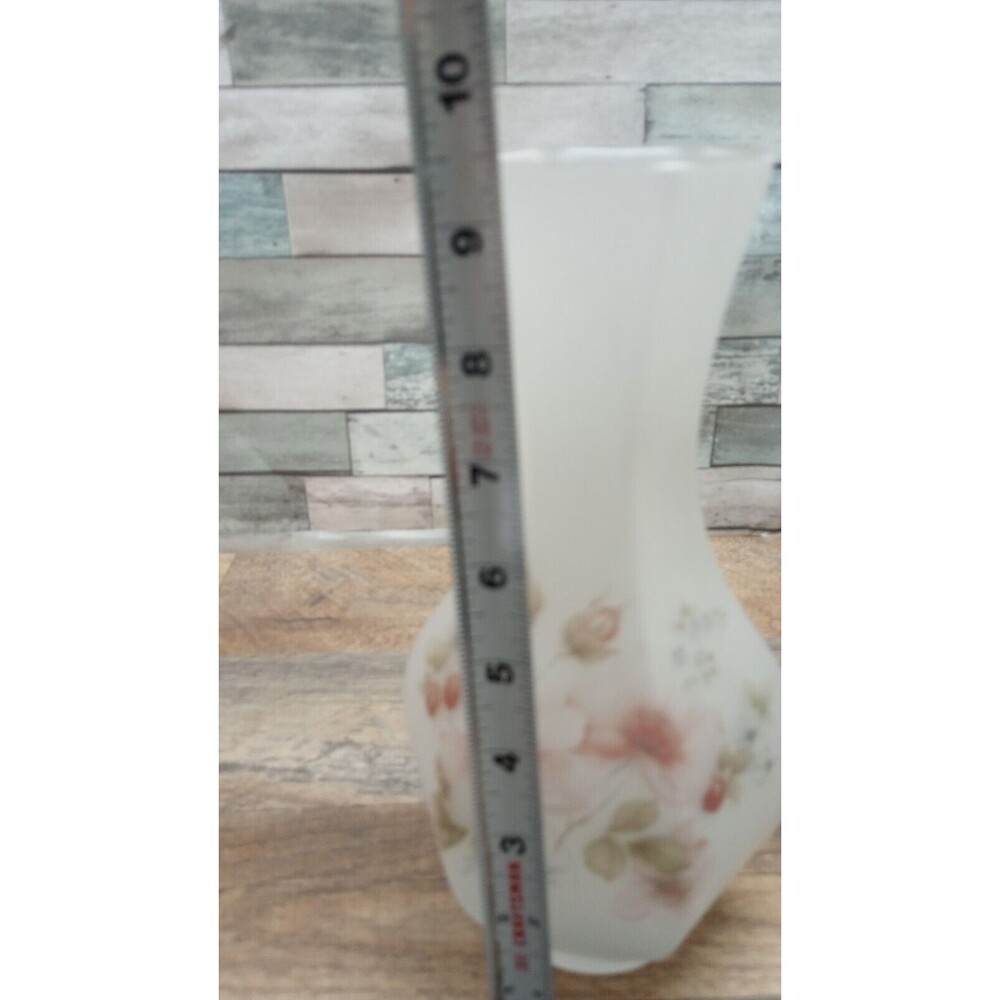 5 Piece Vintage Viking Art Glass CRYSTAL MIST Satin/Frosted Hand Painted… - Picture 11 of 16